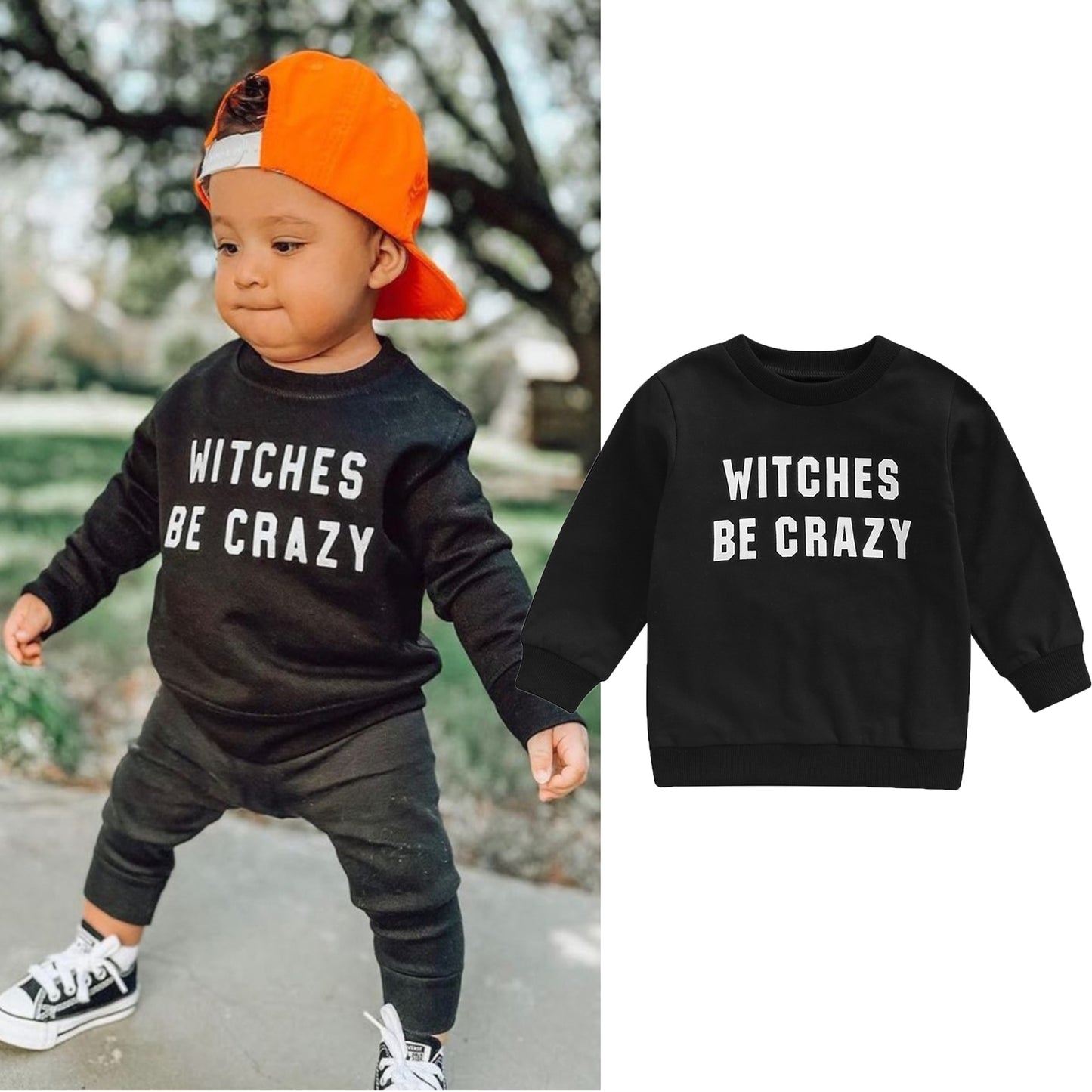 Witches Be Crazy Toddler Boys Sweatshirt